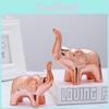 Elegant Ceramic Elephant Figurine As A Decorative Accent For Home And Office Spaces