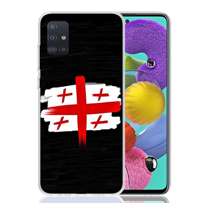 Georgia Flag Phone Case For Samsung Galaxy A52 A32 A22 A12 A02S A50S A30S A51 A31 AA71 Note 20 Ultra 10 S10 Plus Galaxy A52 A42