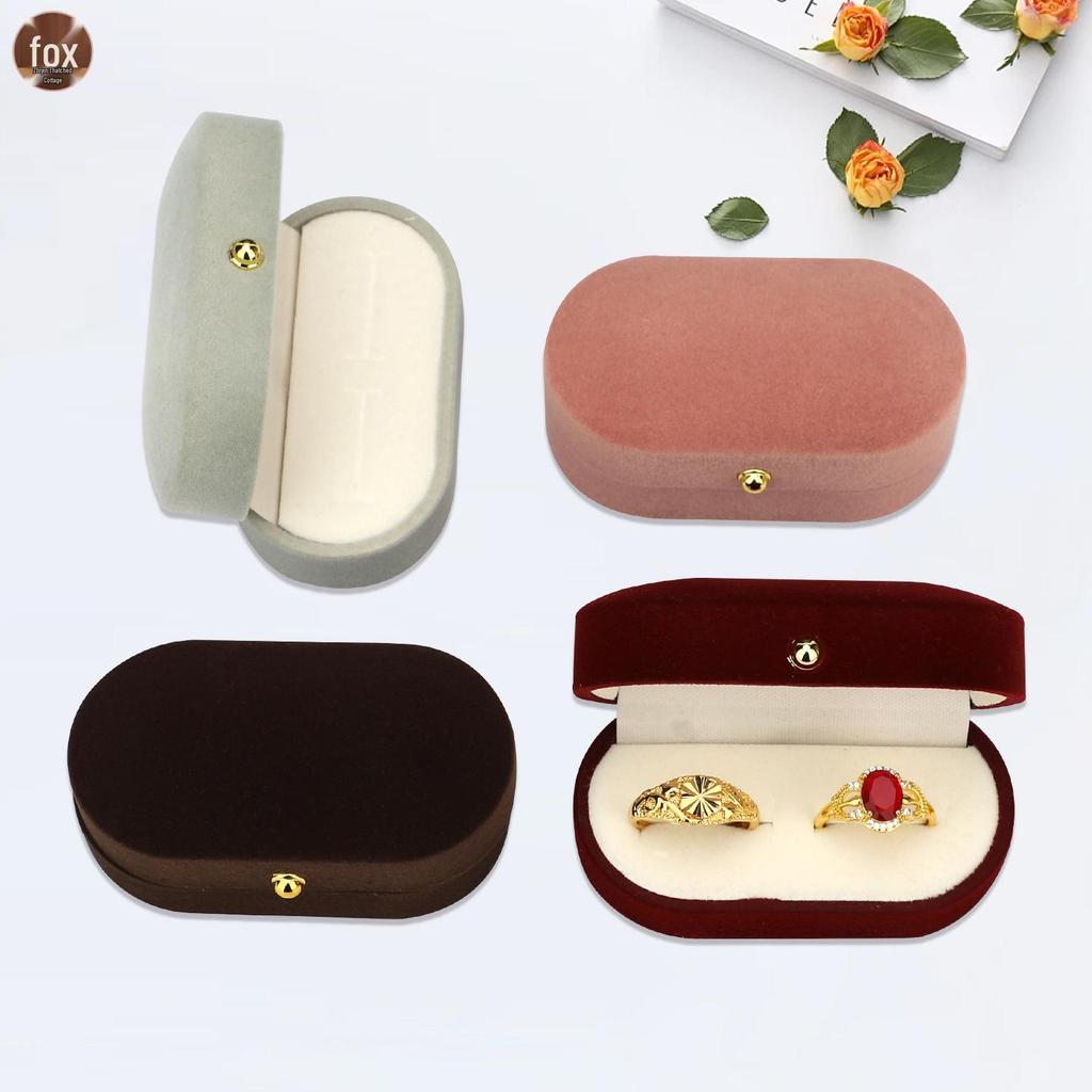 Velvet Jewelry Box for Stud Earrings, Pearl Earrings, and Rings - Elegant Storage and Gift Accessory