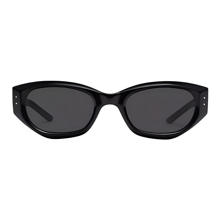 Gentle Monster Logo Irregular Shape Sunglasses Unisex Sunglasses Black BENVEN-01