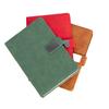 A5 Size Business Notebook with 80g Beige Paper Lined Magnetic Buckle Hard Leather Cover Diary Journal in 6 Designs to Choose