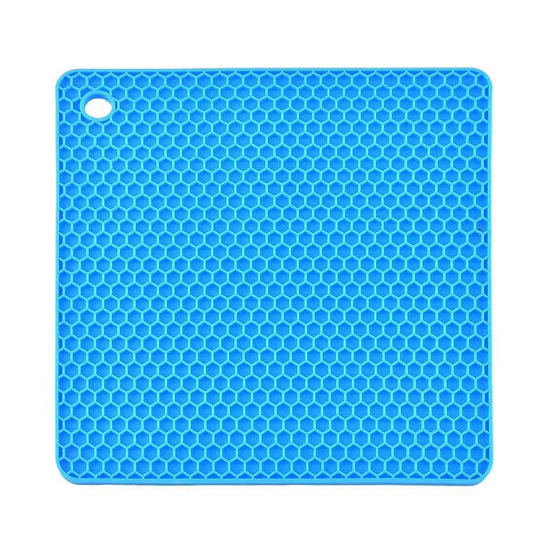 Zeshoekige Ronde Siliconen Placemat - Anti-Brandwond & Antislip, Makkelijk Schoon te Maken Keukentafelmat