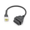6Pin To 16Pin for DELPHI Motorcycle Motorbike Diagnostic Connector Adapter Cable 6 Pin To 16 Pin Extension Connector Cable