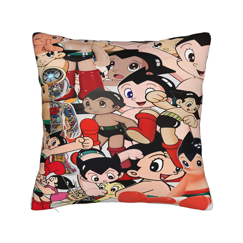 Astro Cartoon Boy Pillow Case  Comfy Pillow Cover For Living Room Sofa Novelty Pillowcases