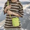 Women's Nylon Cycling Crossbody Bag with Drawstring & Phone/Water Bottle Pockets