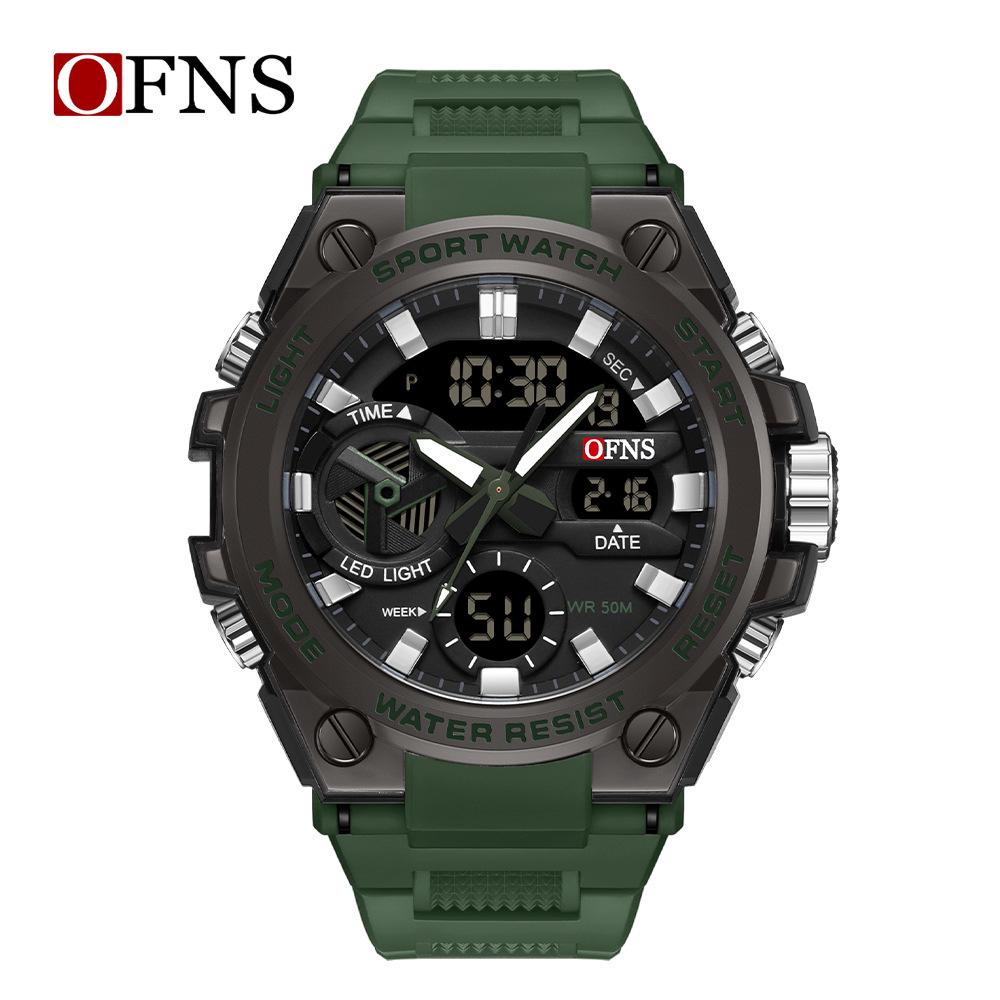 Oufanny Trendy Multifunctional Luminous Waterproof Watch for Men & Teens