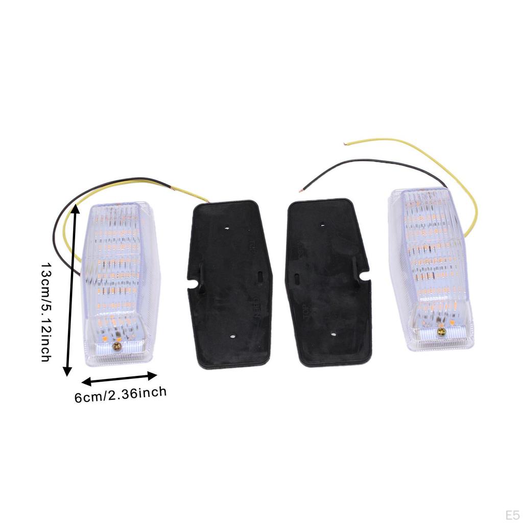 2 Pieces Side Marker Lights 50421113 Lamps Double Burner Pole for Truck