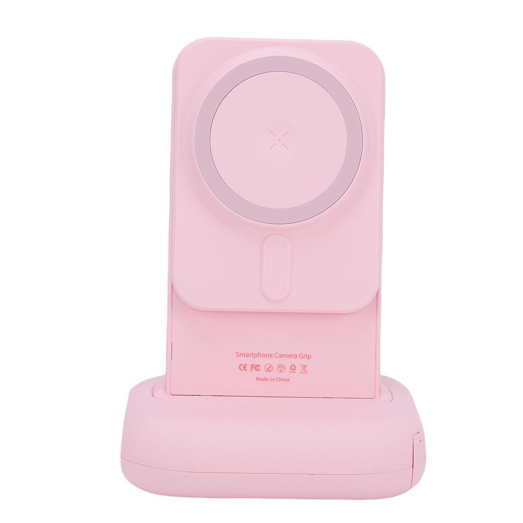 Magnetic Phone Camera Grip with Bluetooth Shutter Remote Cold Shoe Mount 1 4in Screw Expandable Phone Camera Handle