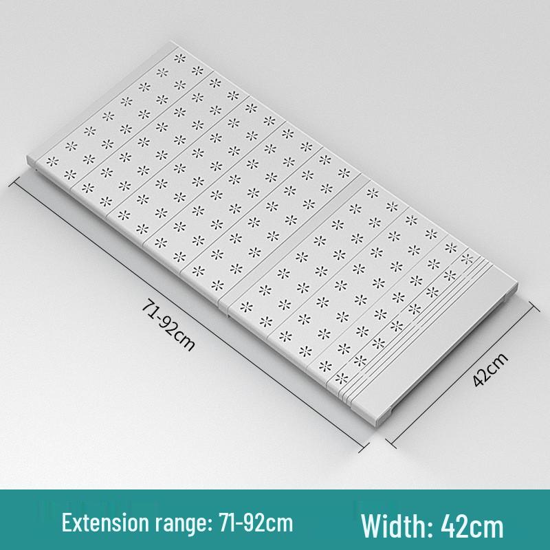 Retractable Wardrobe Storage Rack with Layered Partition for Dormitory Use