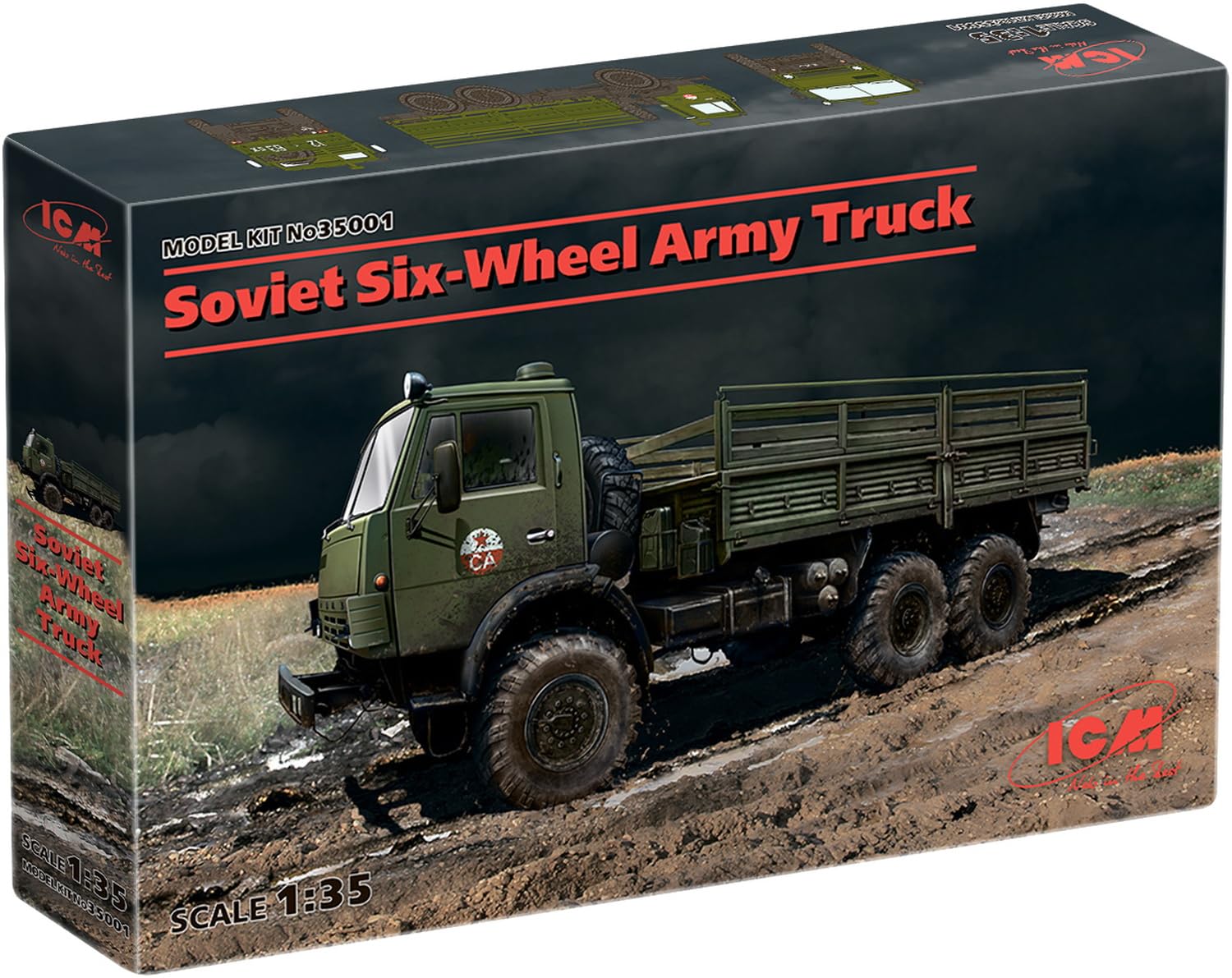 

ICM Soviet Army Truck 35001 Plastic Model 1/35 6-wheel