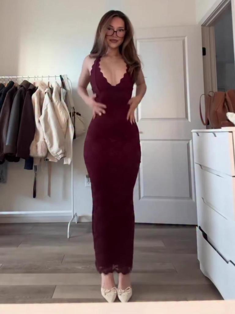 2026 Spring European & American Women's V-Neck Sleeveless Slimming Sexy Dress