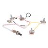 Electric Guitar Wiring Harness Kit 3 Way Toggle Switch 500K Pots Guitar Prewired Wire Harness for LP Guitars