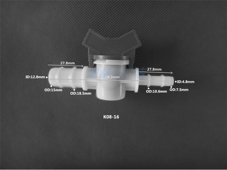 Plastic Quick-Connect Hose Ball Valve with Reducer and Flow Control