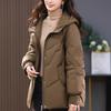 Women's Winter Short Down Jacket 2024 - New Popular Style, Petite Mom Thickened Warm White Duck Down Coat