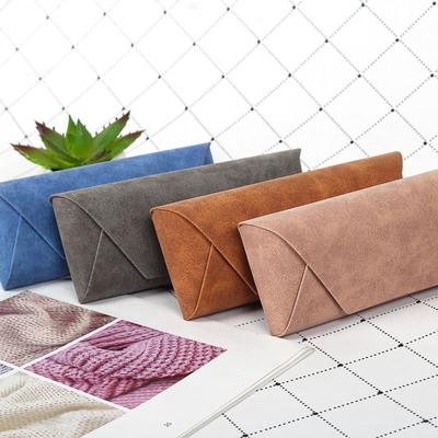 Portable Soft Glasses Pouch Bag Fashion PU Leather Cover Sunglasses Case for Women Men Glasses  Accessories Glasses Box
