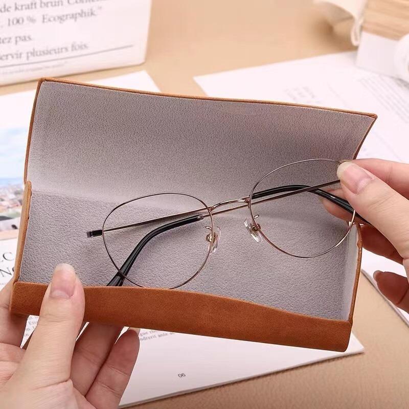 PU Leather Glasses Bag Protective Sunglasses Cover Case Box Reading Eyeglasses Pouch Eyewear Protector Case Accessories 1Pc