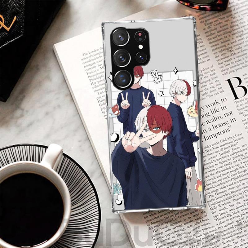 Todoroki Shoto MHA My Hero Cover For Samsung Galaxy S23 S22 S24 S25 Ultra S21 Plus S20 FE Phone Case S10 + S10E S25U Print Coque