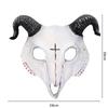 PU Goat Skull Masks Animal Shaped Halloween Horror Mask Halloween Party Decor  Rave Stage Show