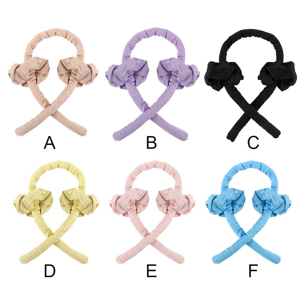 Heatless Curling Rod Headband No Heat Curls Ribbon Hair Rollers Sleeping