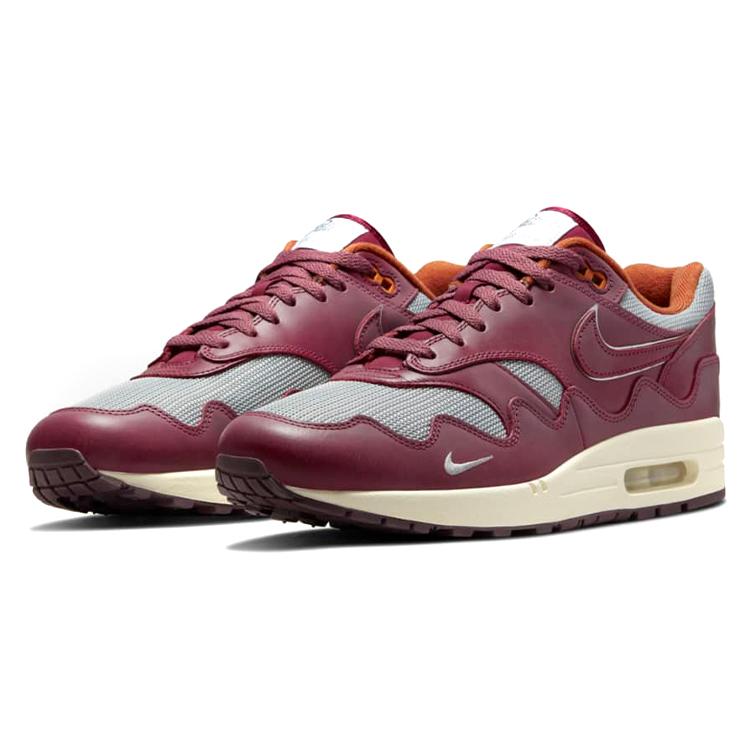 New Nike Air Max 1 Patta Waves Rush Maroon Without Bracelet DO9549-001