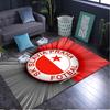 1PC rug Red And White Prague Football Carpet, Chair Rug,Area Rug for Office Bedroom living rooms bedroom, Doormat decor Christmas fan gifts