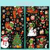 Grinchen Jul Statisk Fäst Snöflinga Klistermärken Set För Högtidsdekoration Med PVC-material