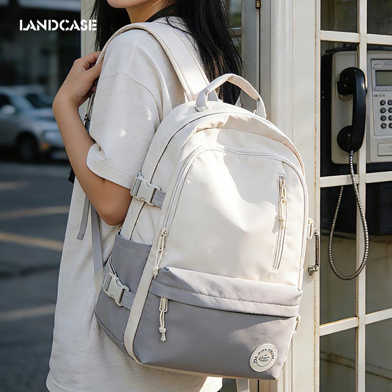 Landcase Korean Style Large Capacity School Backpack