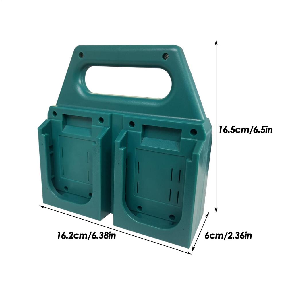 Battery Organizer Rack 4-Slot Travel-Size Battery Holder 18V Fixing Devices Small Tool Storage Container For Workshop