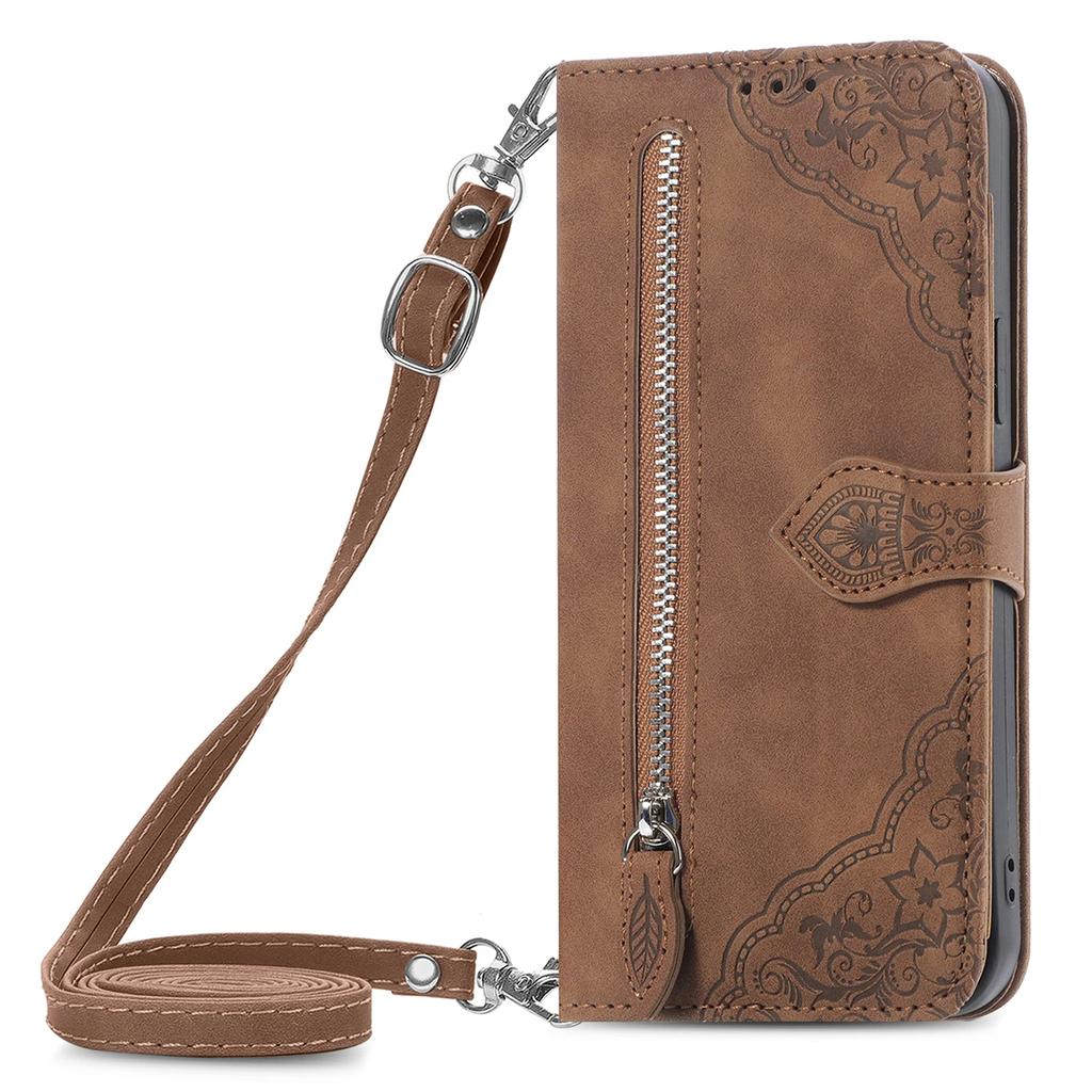 Zipper Leather Flip Wallet Case For iPhone Air 17 16 Pro Max 15 Plus 14 Pro 13 12 11 Pro XR 16E Card Slot Phone Cover Bags