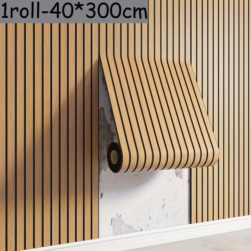 3D Wood Grain Wall Panel,Self-Adhesive Foam Thickened Wallpaper,Home Decoration Wall Sticker,Peel and Stick,Easy To Clean & Cut