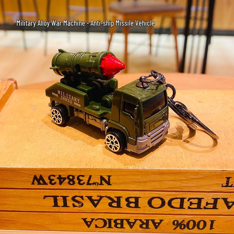 Военная серия Игрушечная машинка с инерционным механизмом Брелок Мультяшный кулон - Маленький подарок No specification