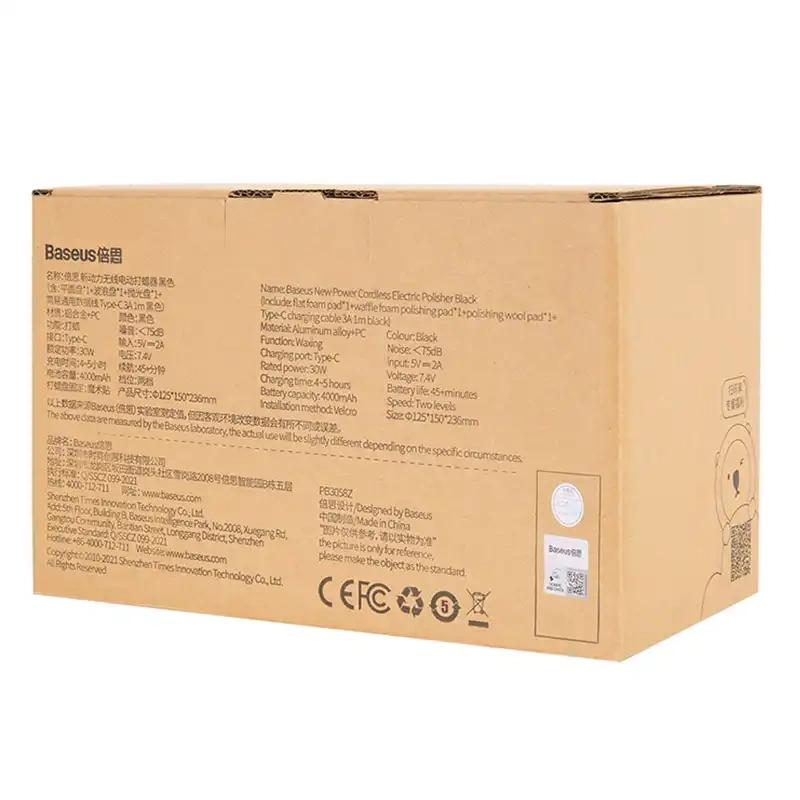 Kabellose elektrische Poliermaschine Baseus (Schwarz)