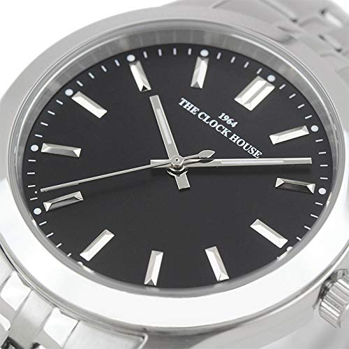 The Clock House MBF5002-BK1A Men's Stylish Business and Formal Analog Waterproof Wristwatch, Black