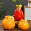 Creative Ceramic Vase Fruit Shaped Flower Vase Hydroponics Hydroponics Office Desktop Ornaments Home Garden Decor