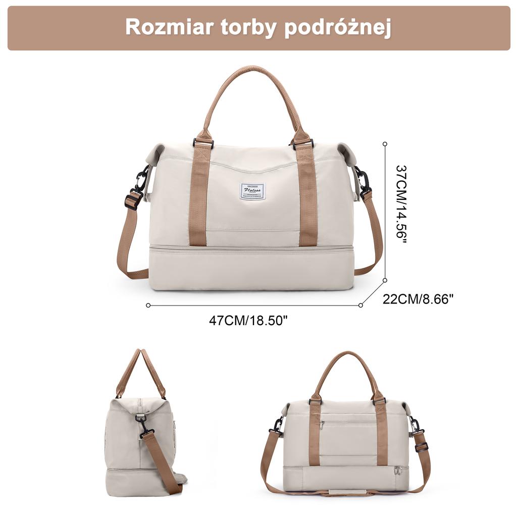 Weekender Bags For Women,Personal Item Travel Bag With Shoes Compartment,Overnight Travel Duffel Bag With Toiletry Bag