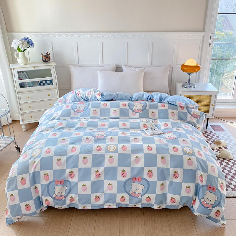 Cotton Printed Duvet Cover, Multi-color Duvet Cover, Soft Oversized Duvet Cover, Double Comfortable Single Duvet Cover