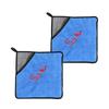 SCGEHA Fish Grabbing Towels, Fishing Gloves and Towels, Convenient for Beginners, Odor Resistant, Easy Cleanup, Hook Removal, 1 or 2 Pack (2)