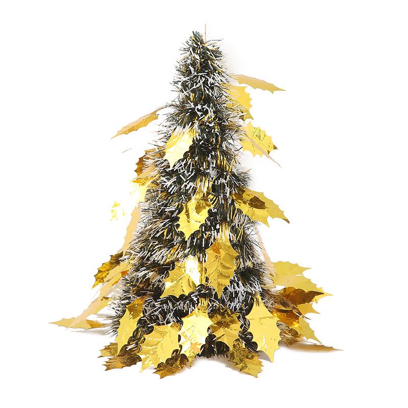 Kreativer Mini-Schreibtisch-Weihnachtsbaum, Gehäkelter Weihnachtsbaum, Weihnachtsdekorationen