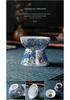 Silver-Plated Ceramic Kung Fu Tea Set: Complete Home Gift Box with Tea Cups and Pot