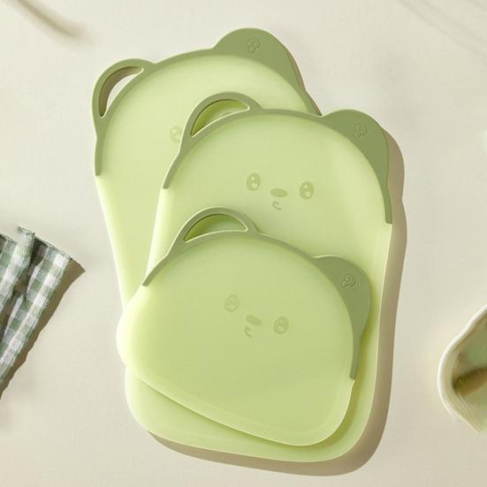 Double-Sided Cutting Board with Non-Slip Edges Food-Grade Plastic Fruits Chopping Board with Hanging Hole Anti-Microbial Space-Saving Cutting Mat