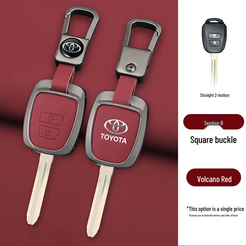 Metal Shell Key Case for Toyota FJ Cruiser, Old Model RAV4, Prado, and Land Cruiser
