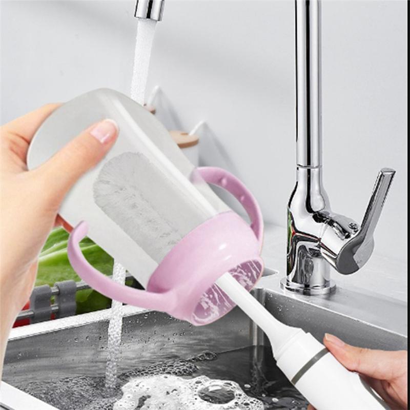ABWR-2 In 1 Baby Bottle Cleaning Kit Nipple Cleaner Waterproof Electric Cup Brush 385 X 50 X 50Mm