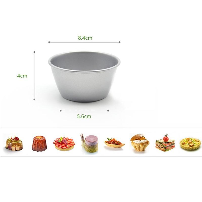 

5 шт. Мини-формочки для выпечки, формы для кексов, формы для маффинов, формы для пудингов, формы для противней, алюминиевая форма, круглая подставка, форма для мусса серебряный