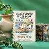Creative Color Matching Practice Book Watercolor Coloring Book, Clean And Bright Patterns Design, Thick Art Supplies for Kids Painting Paper