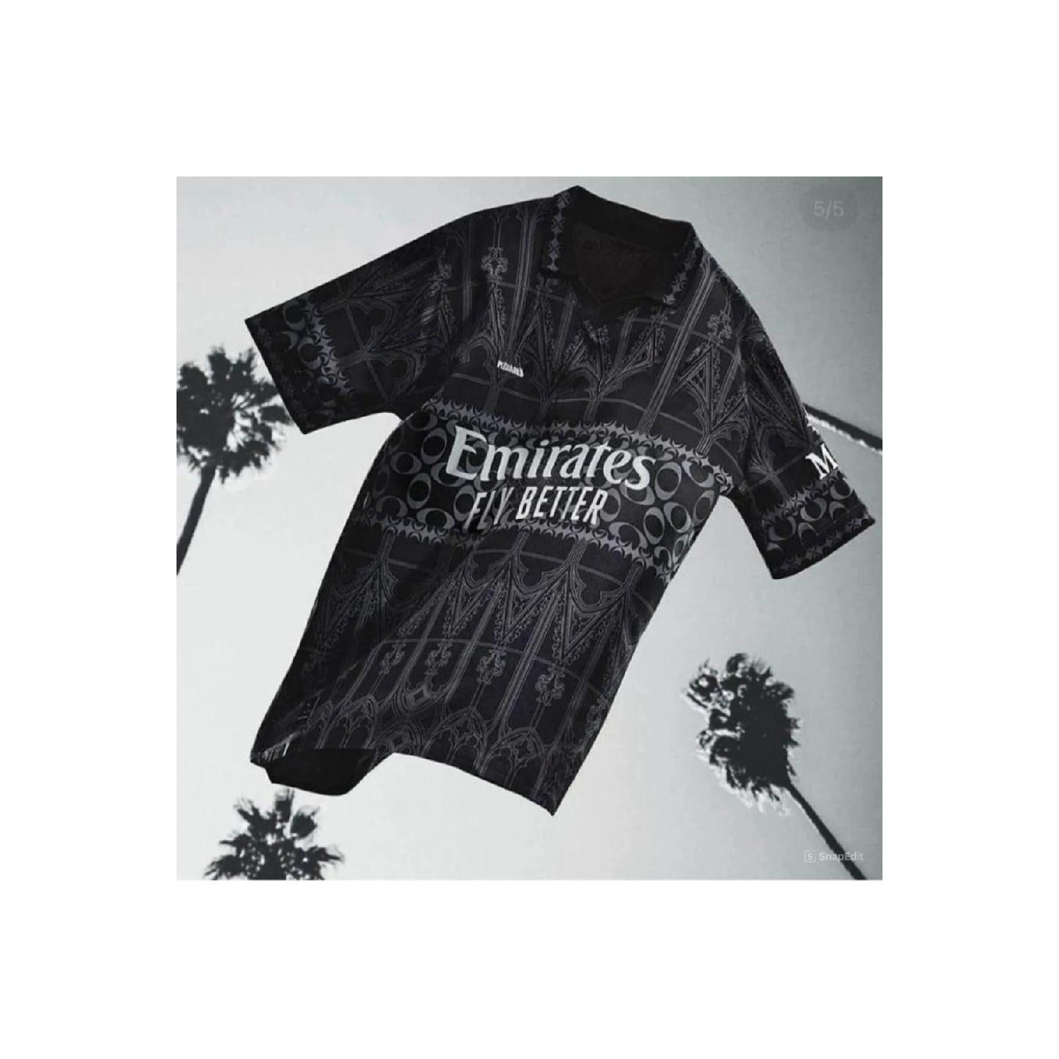 

Джерси Milann New Season Anonymous специального дизайна с черным воротником 2023/2024 (третья рубашка) S