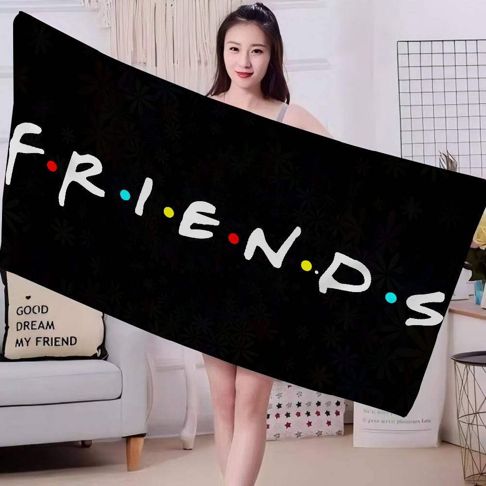 Hot Sale Friends TV Show Microfiber Blanket Quick Drying Beach Towels Oversized Printing Super Absorbent Pool Towel Blanket