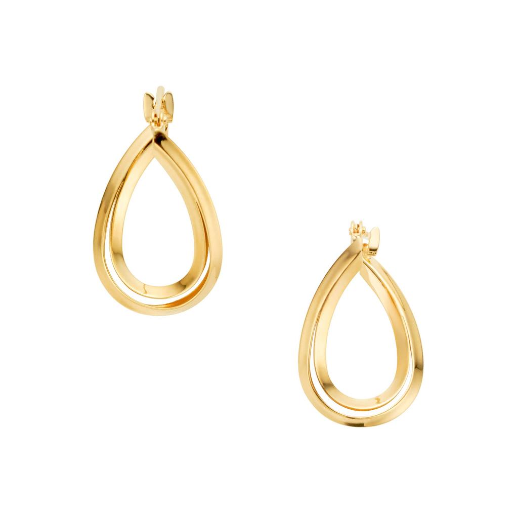 Vendome Aoyama Earrings K18 Yellow Gold Metal Drop AGVA1484 YG [Official] (Small)