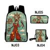 3Dsundropfnaf Backpack Student School Bag Crossbody Bag Pencil Bag Three-Piece Trend