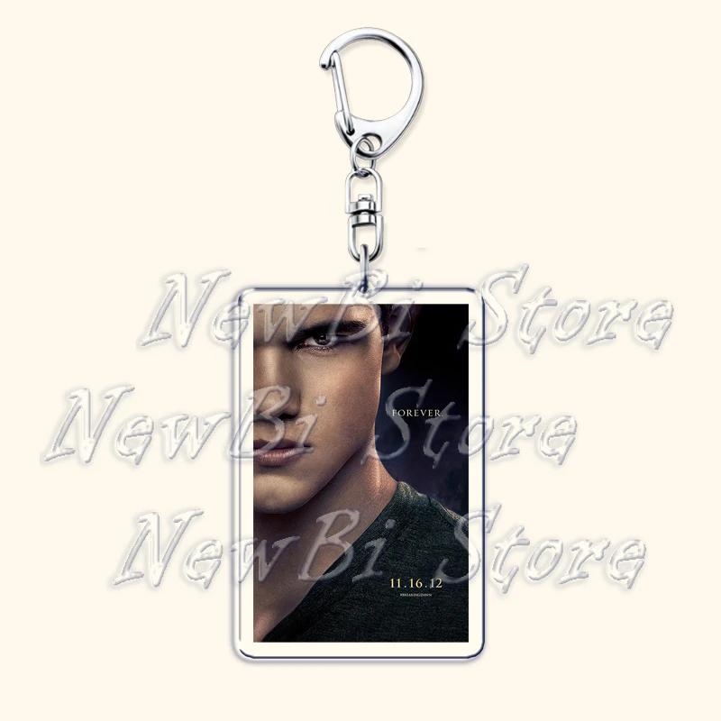 Movie Twilight Vampire Keychain for Accessories Bag Pendant Bella Swan Edward Cullen Eclipse Key Chain Keyring Jewelry Fans Gift