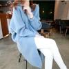 2025 Autumn/Winter Women's Batwing Sleeve Cardigan: Mid-Length, Loose Fit, Casual Korean Style Sweater.